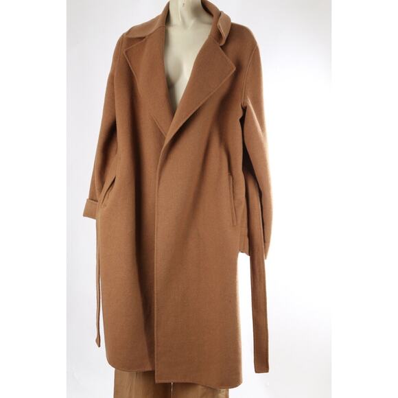 Unbranded Wool Beige Coat with MaxMara Linen Pants Set Suit Size 12 - Picture 6 of 16